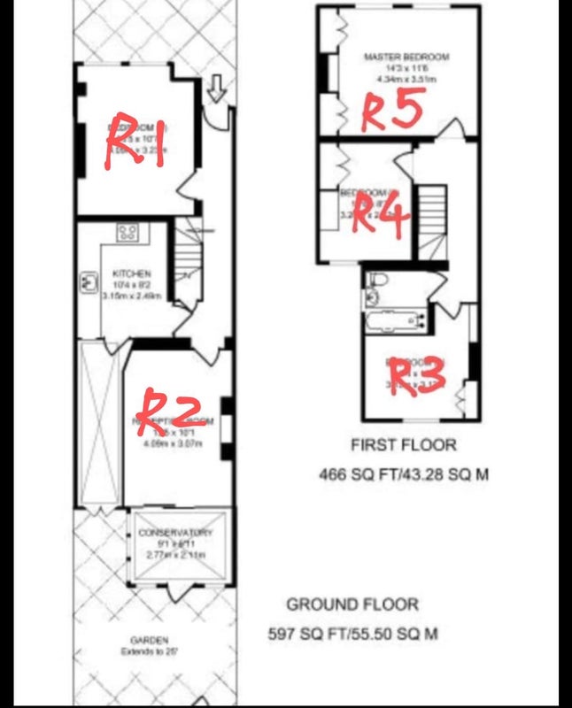 2 double bedrooms in a garden house - student accommodation in Norbury - img_7