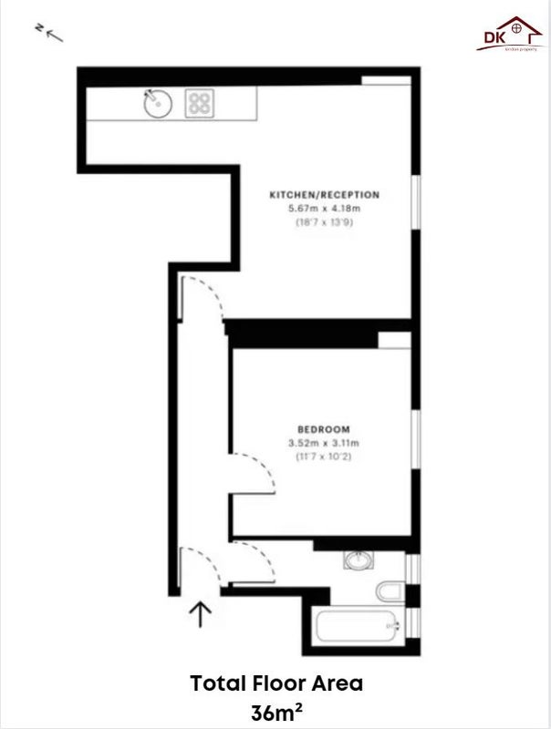 Delightful 1 bed Flat with parking, 5min Aldgate - student accommodation in Brick Lane - img_7